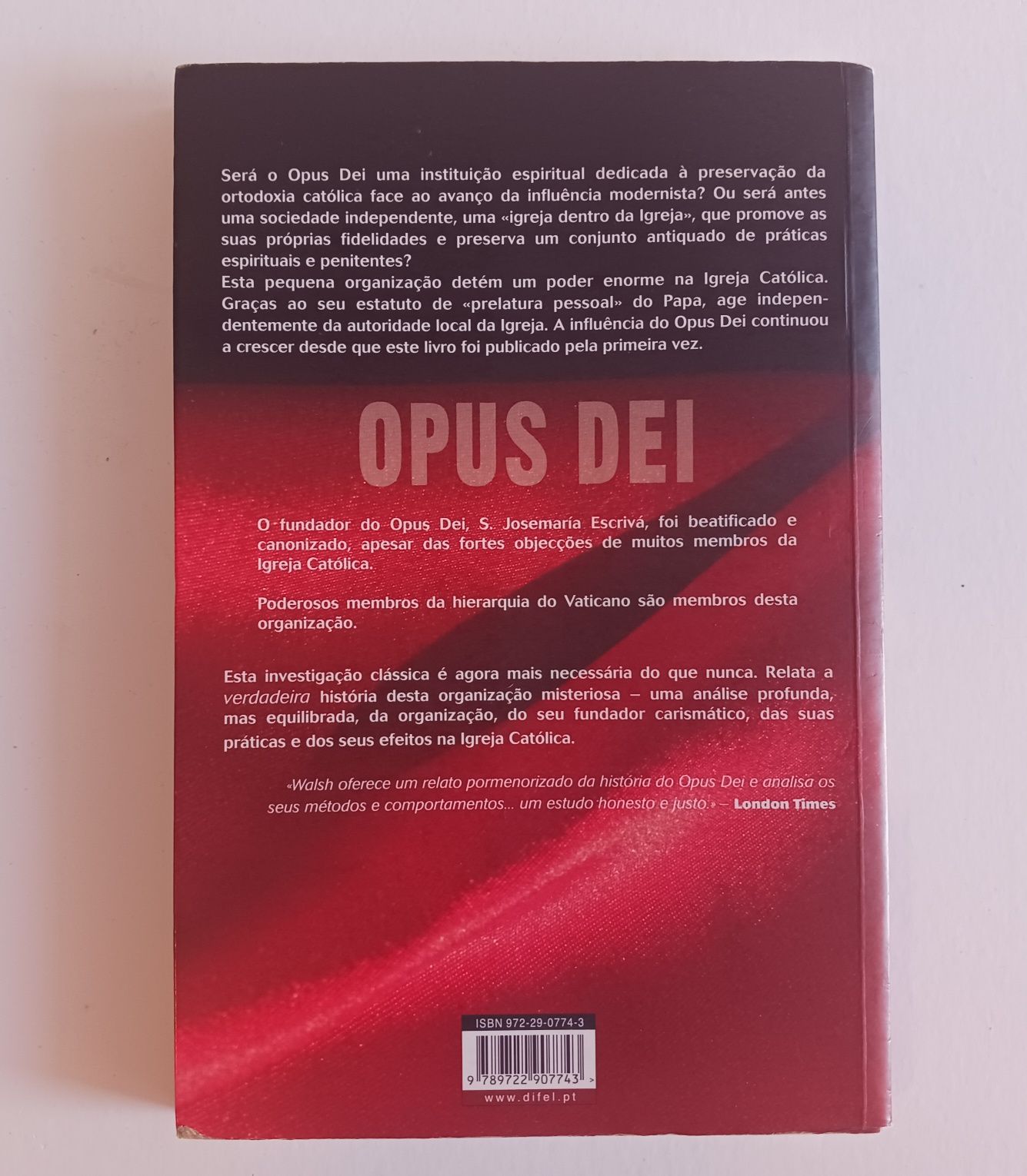 Livro Opus Dei, de Michael Walsh