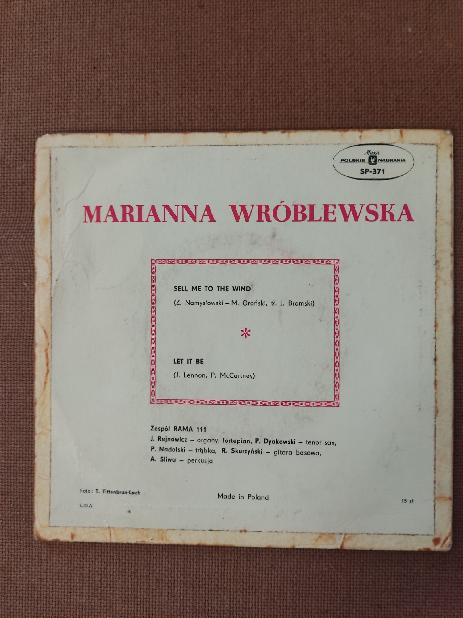 Marianna Wróblewska - Sell me to the wind Winyl