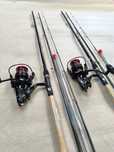 Zestaw 2x wędka feeder 360 master+ 2x kołowrotek wolny bieg+żyłka 500m