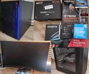 Komputer gamingowy HP X27QC, 12100f, RX6600 8GB, RAM 16GB, NVMe 1TB