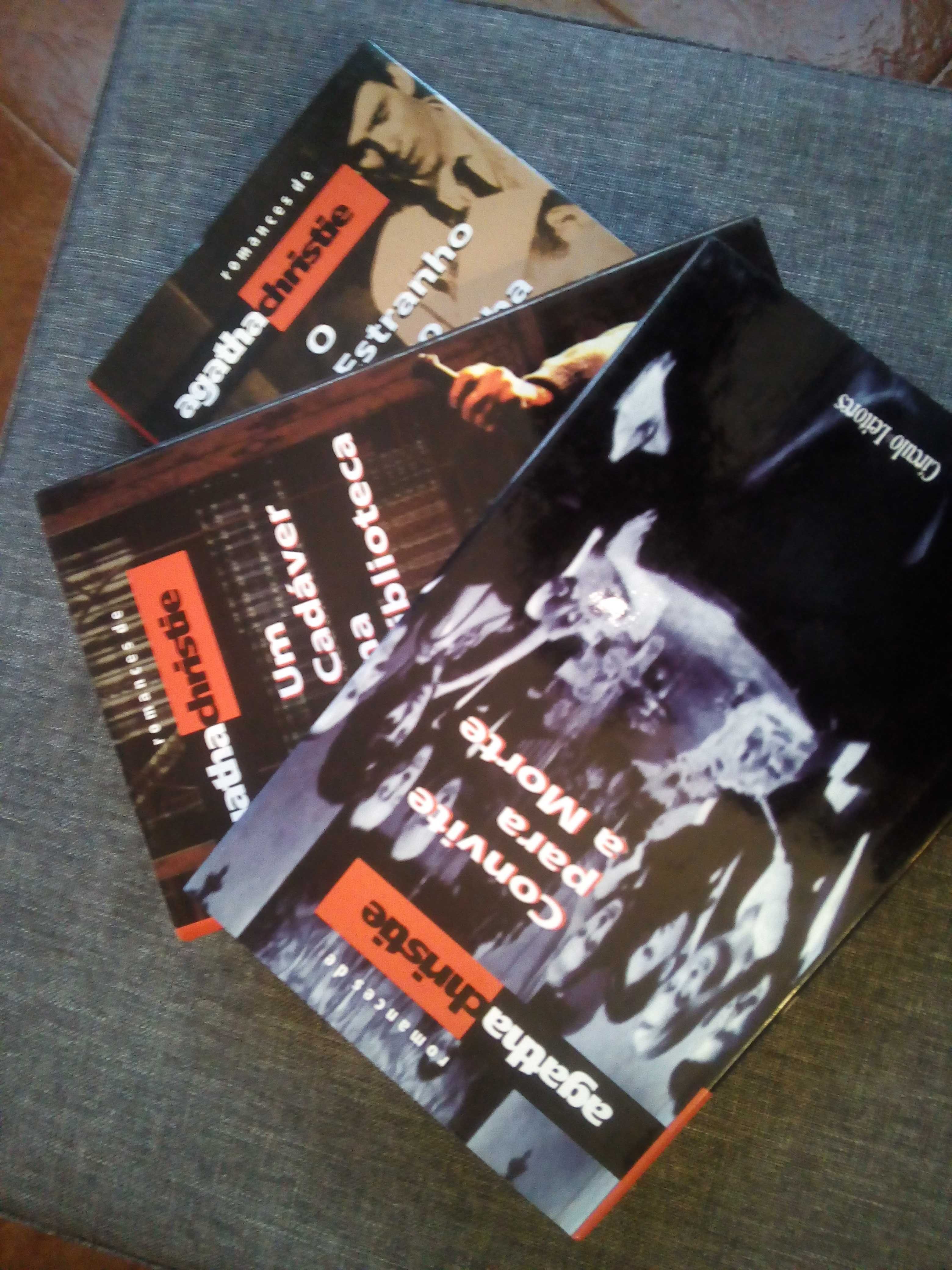Agatha Christie melhor do Policial !  3 livros capa dura (novos!)