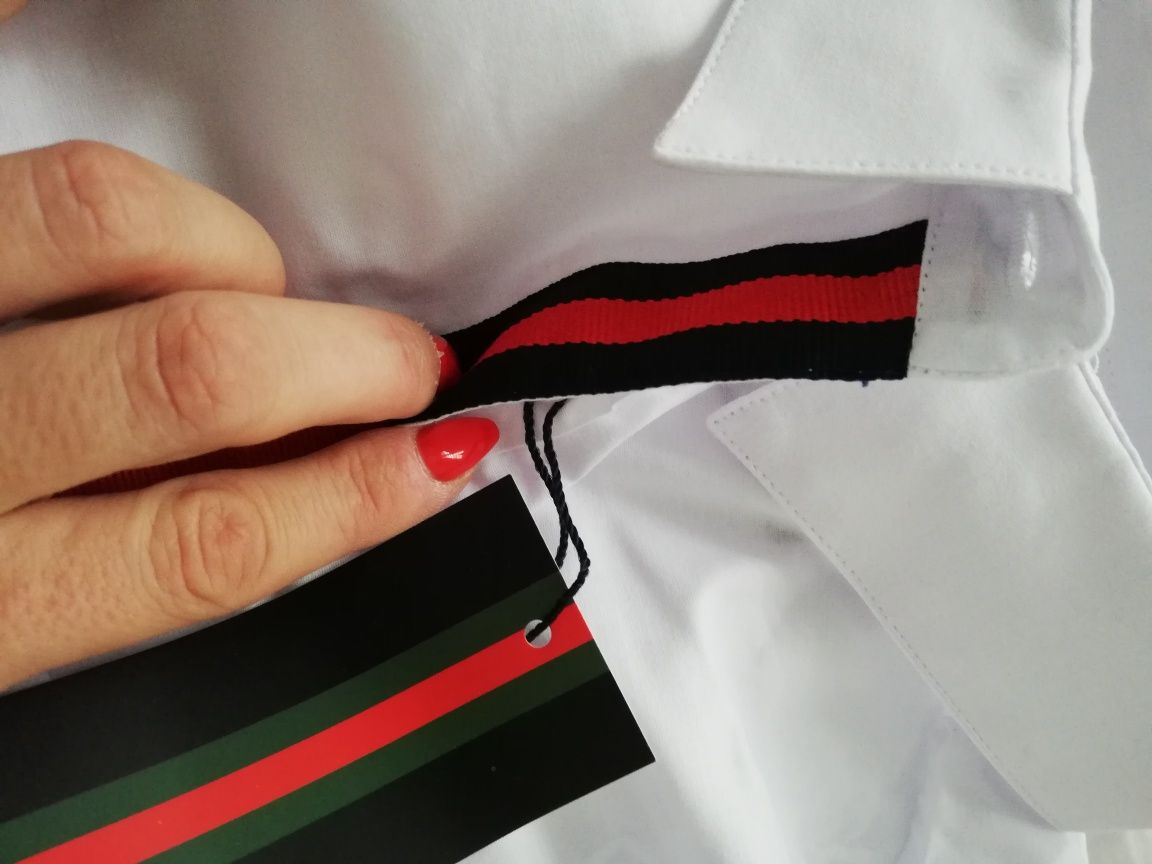 Koszula plisa Gucci s m L XL slim fit bawełna