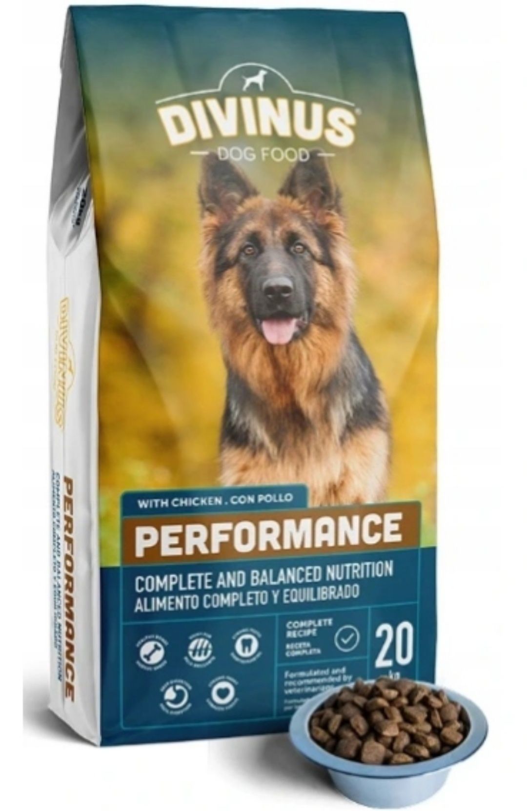 Divinus Performance Karma Sucha 20kg dla Owczarka Border Retriever