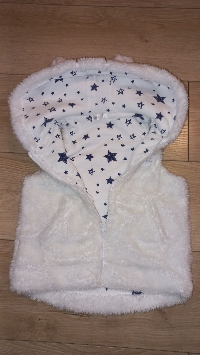 Bezrękawnik futerko r. 86