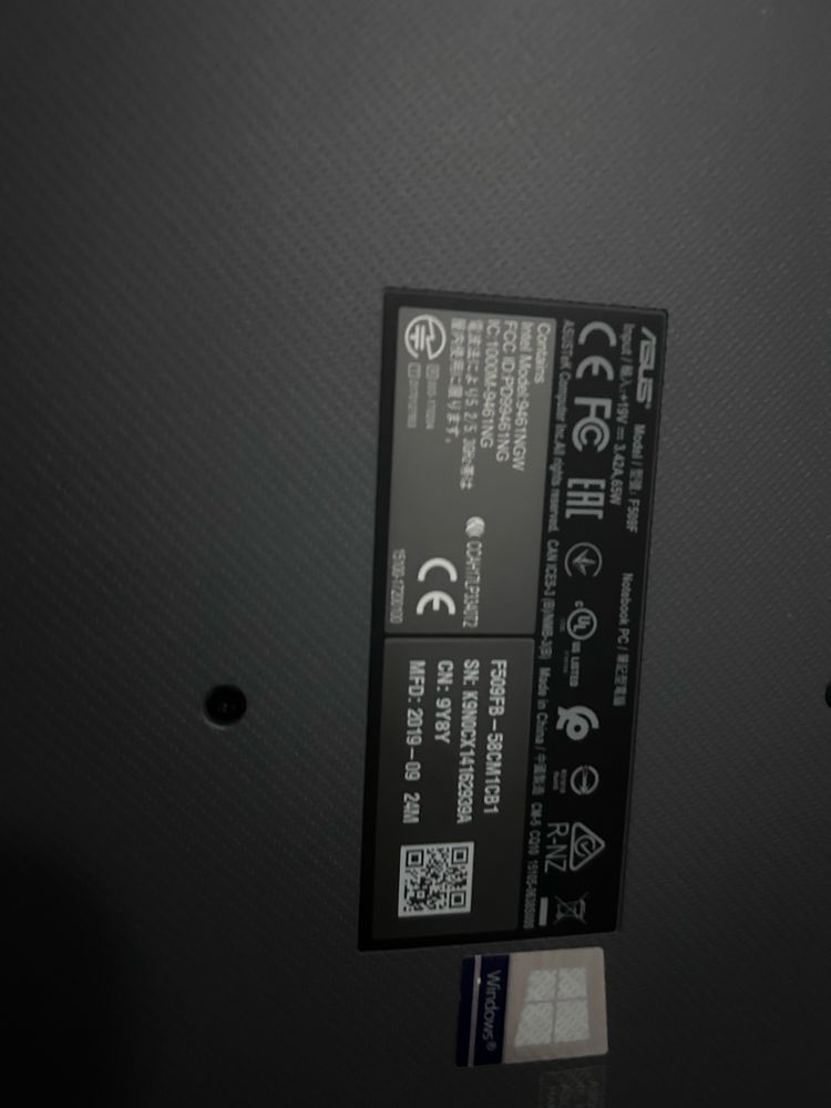 Asus i5 F509FB -58CM1CB1