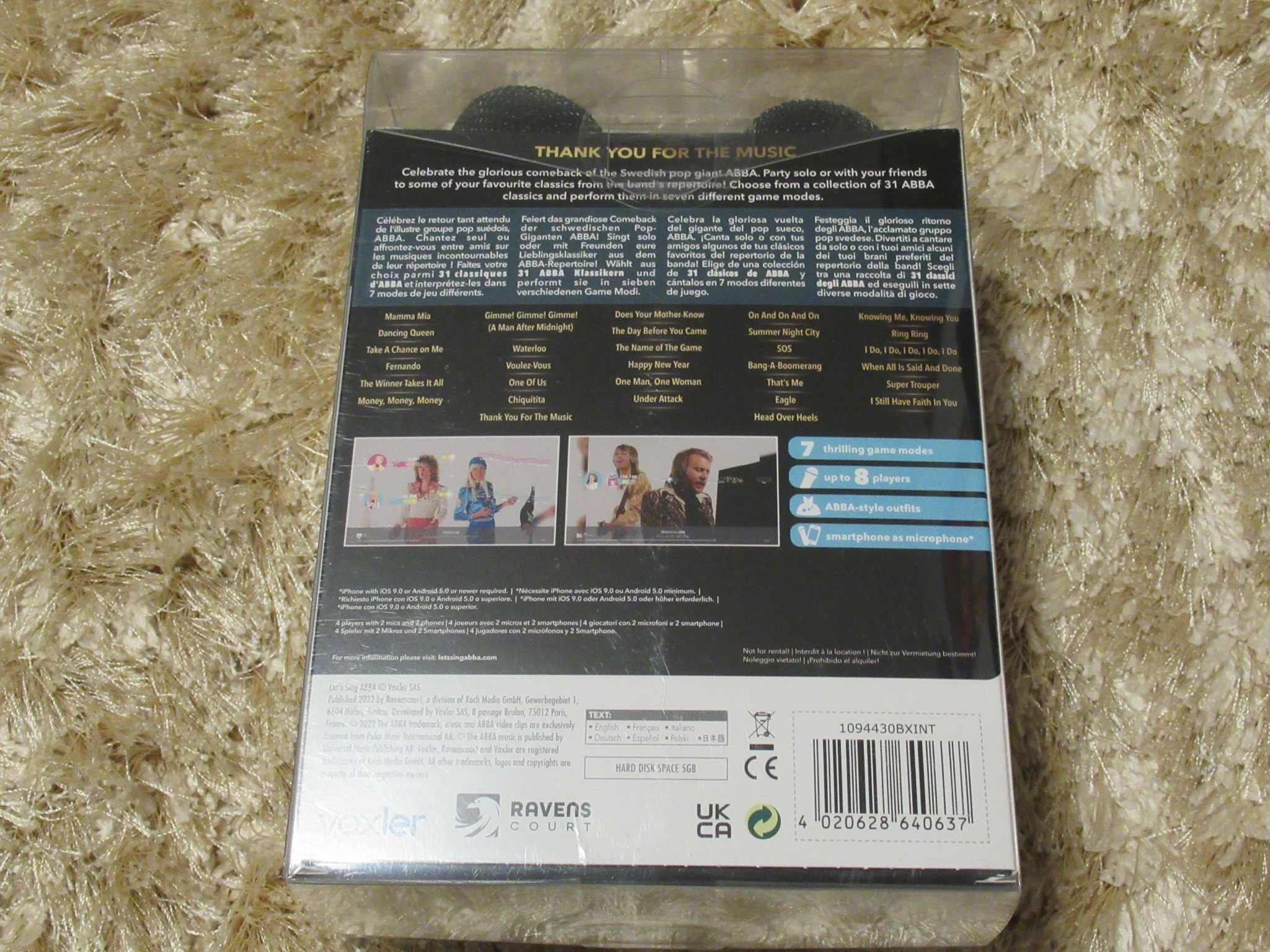Abba + Mikrofony gra towarzyska konsola PlayStation 4
