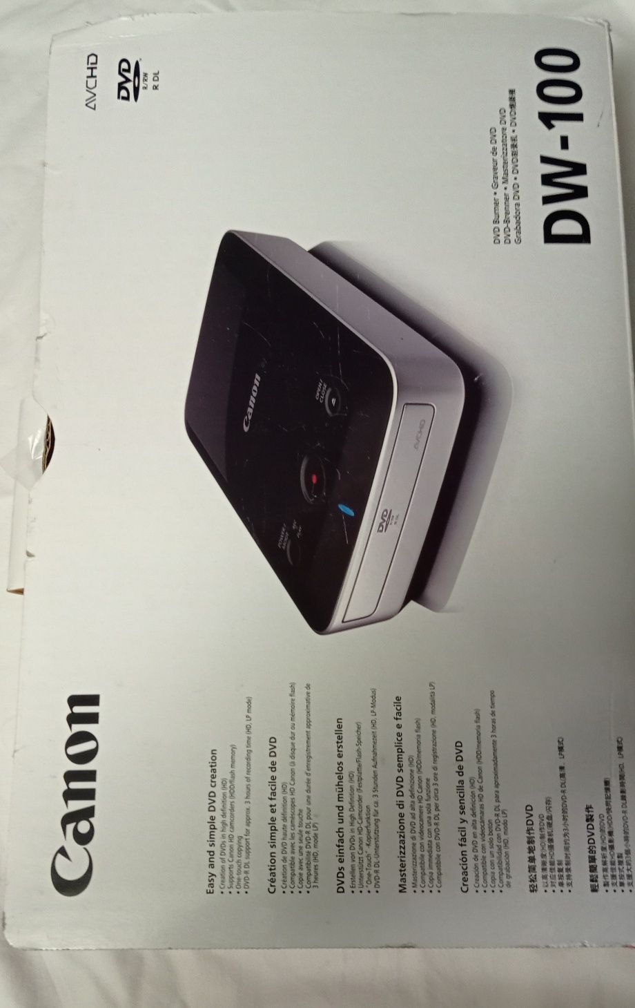 Canon DW-100 — внешний DVD-рекордер для видеокамер Canon | Запись без