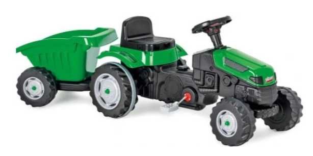 Traktor na pedały jeździk NOWY z przyczepką samochód DUŻY