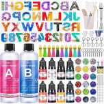 Resina epóxi artesanato kit para fazer chaveiros