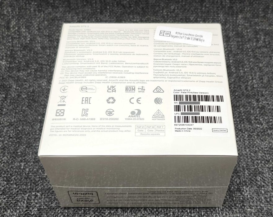 Amazfit GTS 2 PINK (New Version) model A1969 - NOWY w folii Przes. OLX