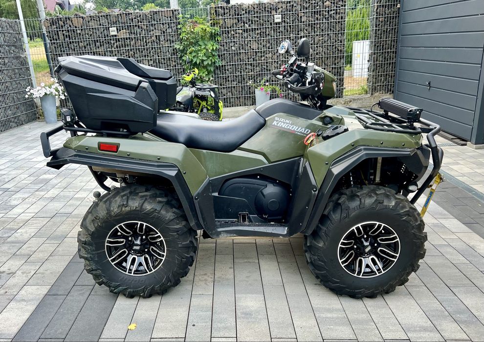 Suzuki KingQuad 750 AXi Stan idealny, 1 wł., 800km, dodatki 15tys.
