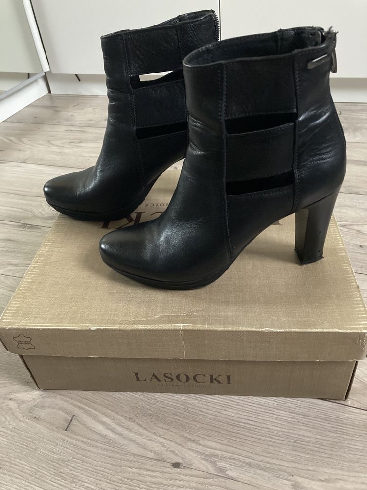 Buty skórzane Lasocki,r.38,damskie