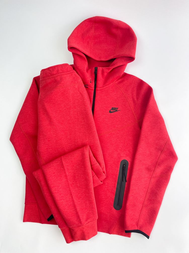 Оригінал! Чоловічий Костюм Nike Tech Fleece червоний (S) Новий!