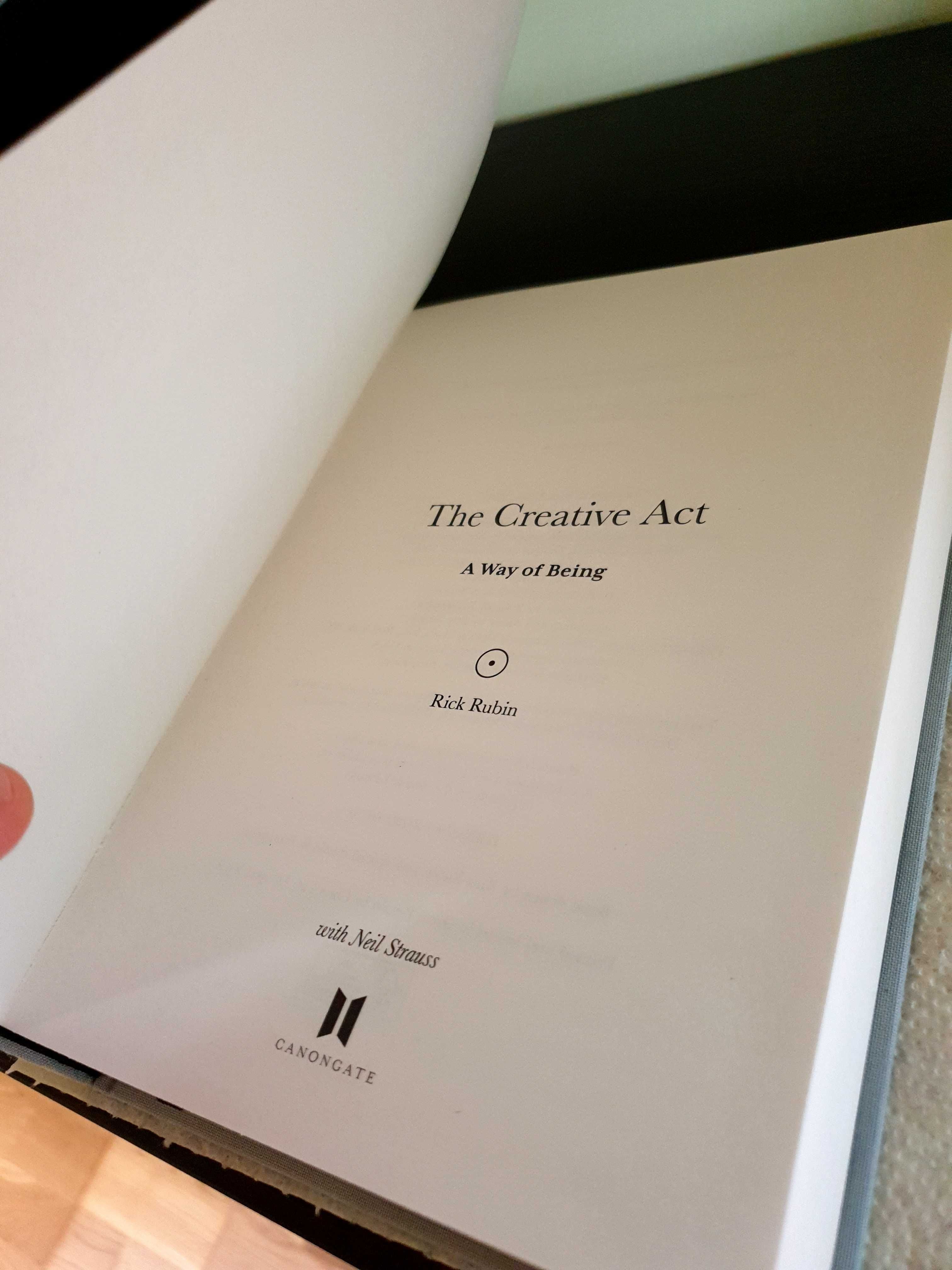 The creative act: a way of being Rick Rubin i Neil Strauss. Brytyjska