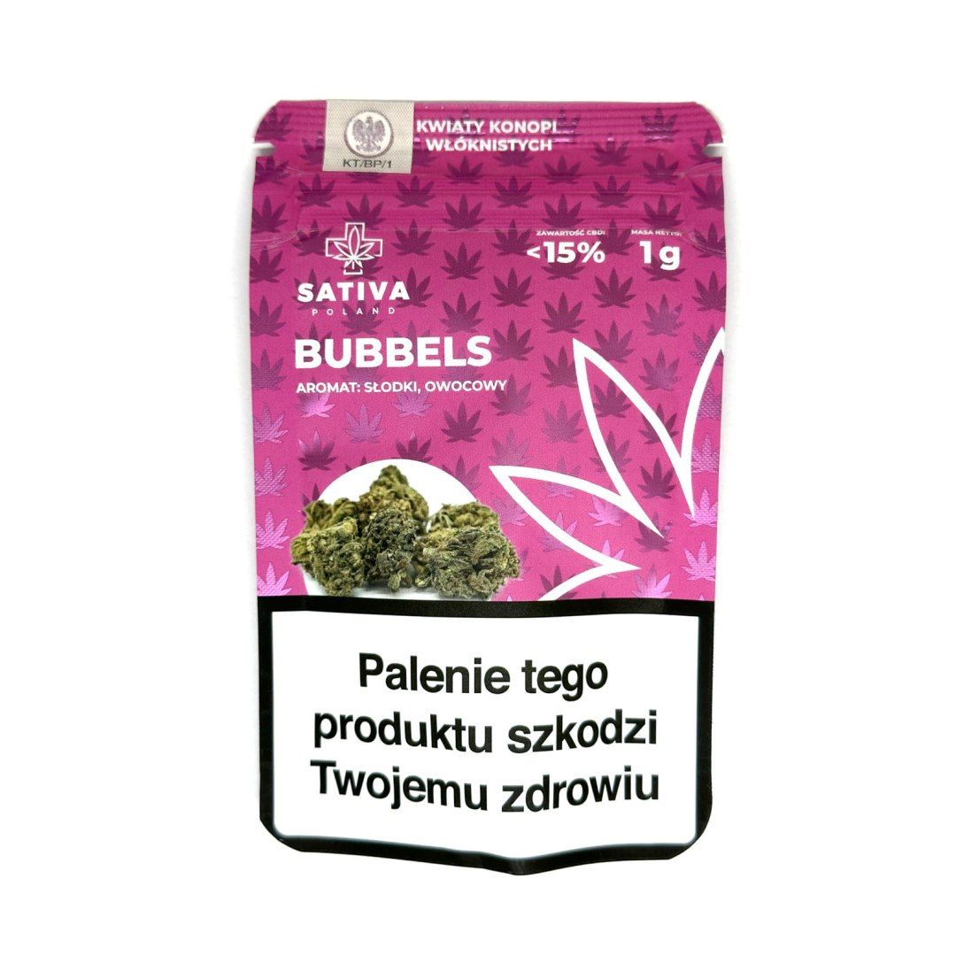 CBD Kwiaty Konopi "BUBBELS" 1 g Kup z Olx!