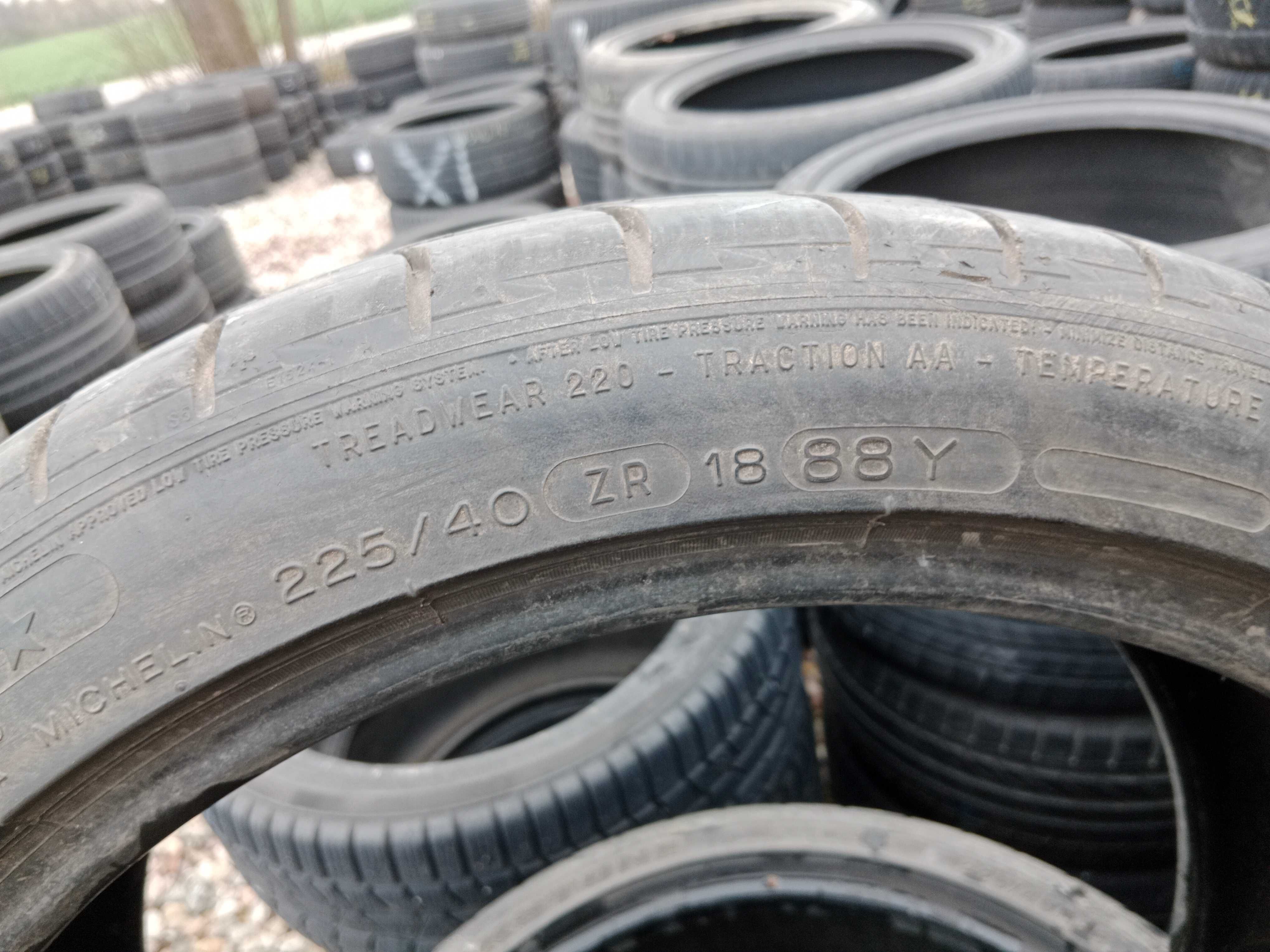 Opona używana 225/40R18 Michelin Pilot Sport ZP 1szt.