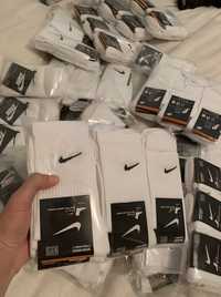 Упаковка 12 пар за 275грн! Носки высокие Nike белые чёрные Найк спорт