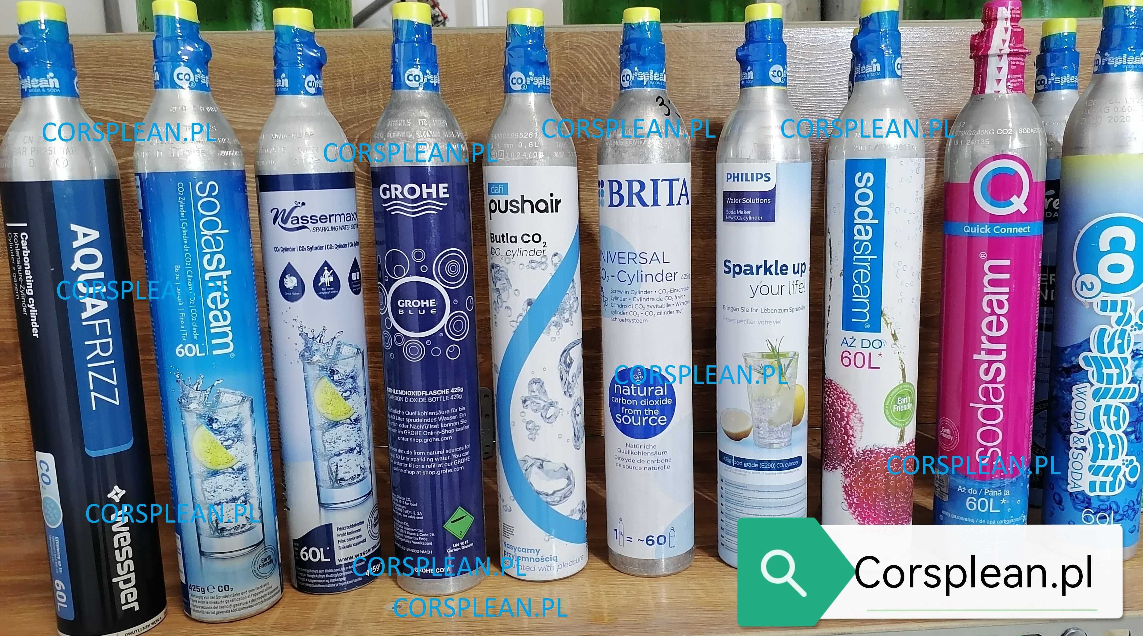 LEMA Butla od RĘKI nabój CO2 do m.in. Brita Sodastream Philips Dafi