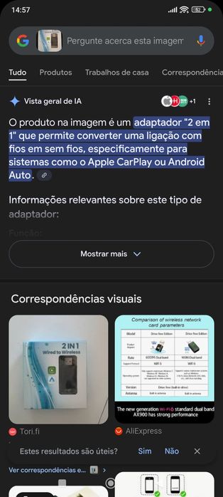 Pendrive para Espelhamento Automóvel (CarPlay/Android Auto)