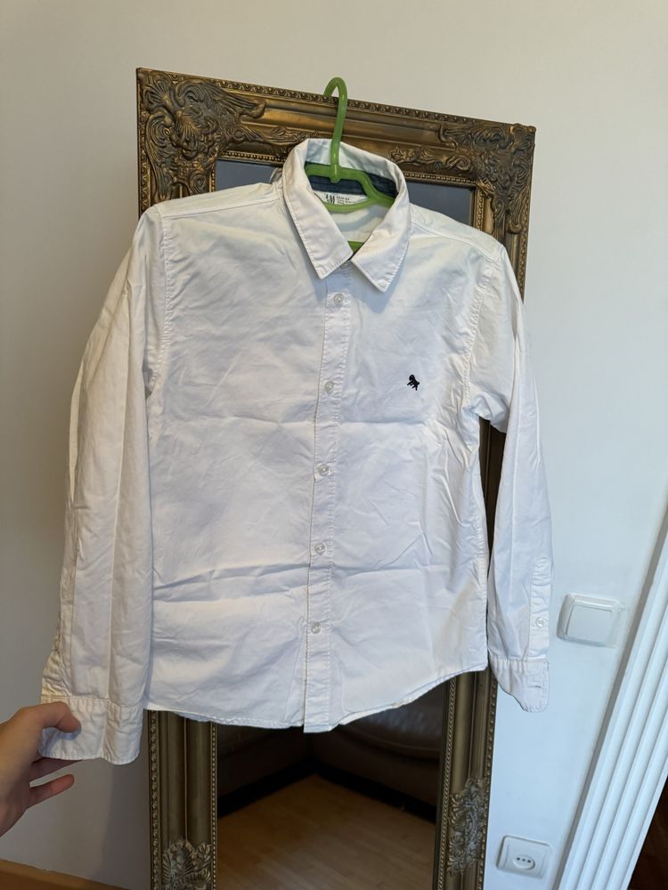 Біла базова сорочка H&M 6-7 років