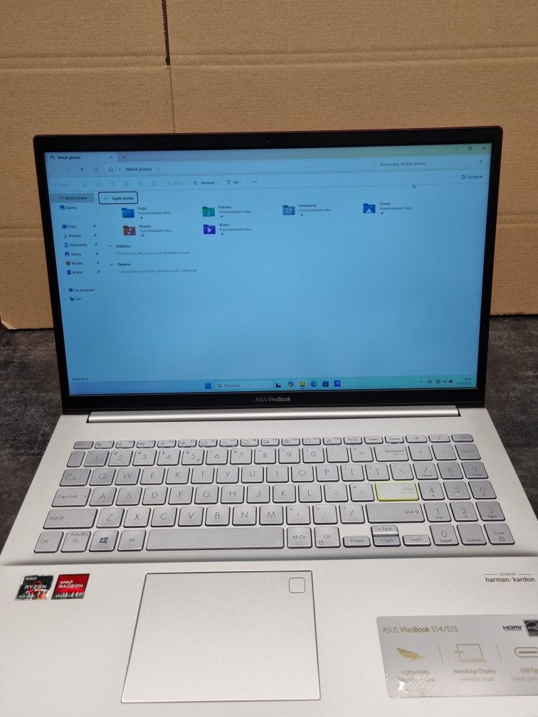 Laptop ASUS Vivobook S15 15,6" AMD Ryzen 5500U 16GB 512 SSD windows 11