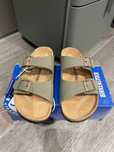 BIRKENSTOCK Arizona Kapcie w zielony Rozmiar 38