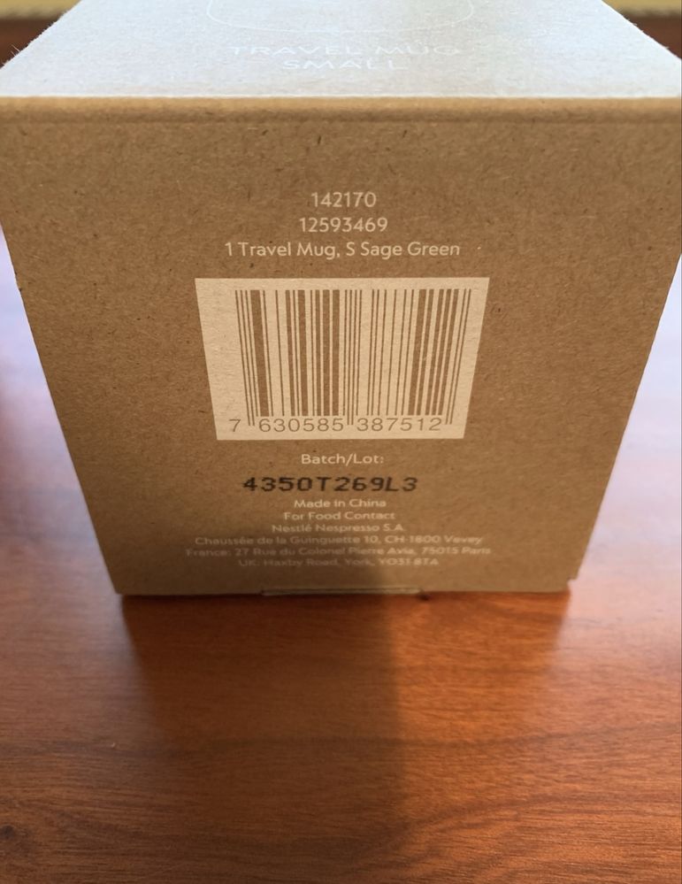 Nespresso Kubek Termiczny Sage Green