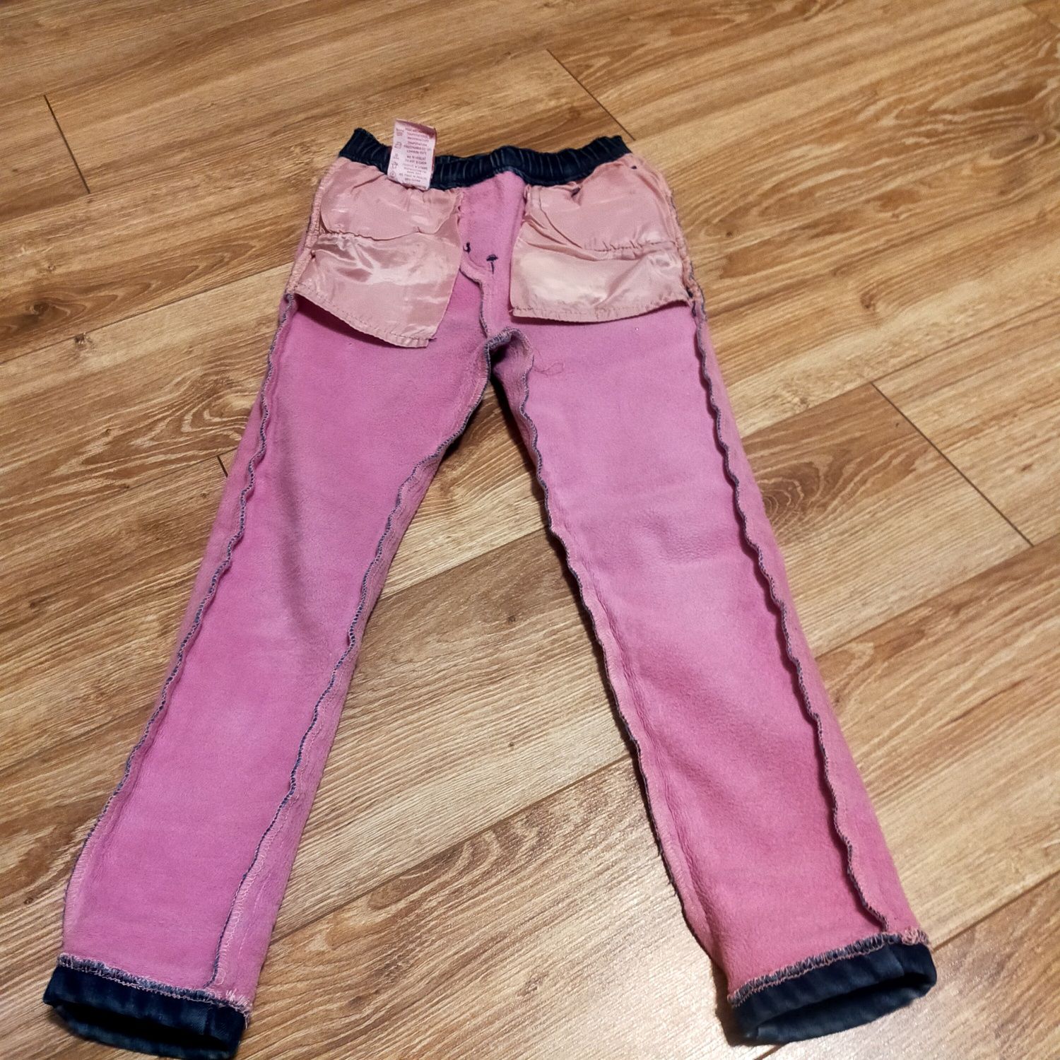 Ocieplane spodnie jeansowe