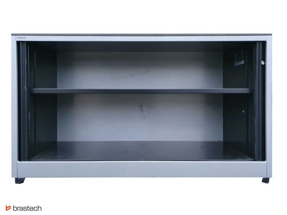 Komoda szafa do biur z półkami na akta niska 75x120 cm przesuwna