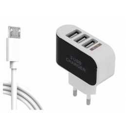 3 x ŁADOWARKA USB 3A Szybka Przenośna ŁADOWARKA Podróżna WTYCZKA
