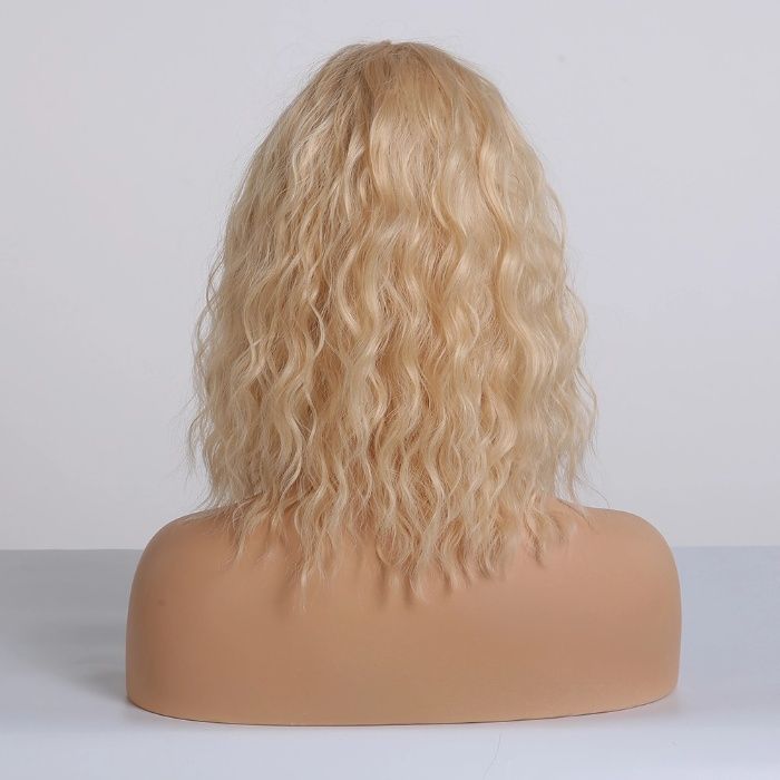 -50% Peruka Blond Fale do ramion włosy jak naturalne bez układania