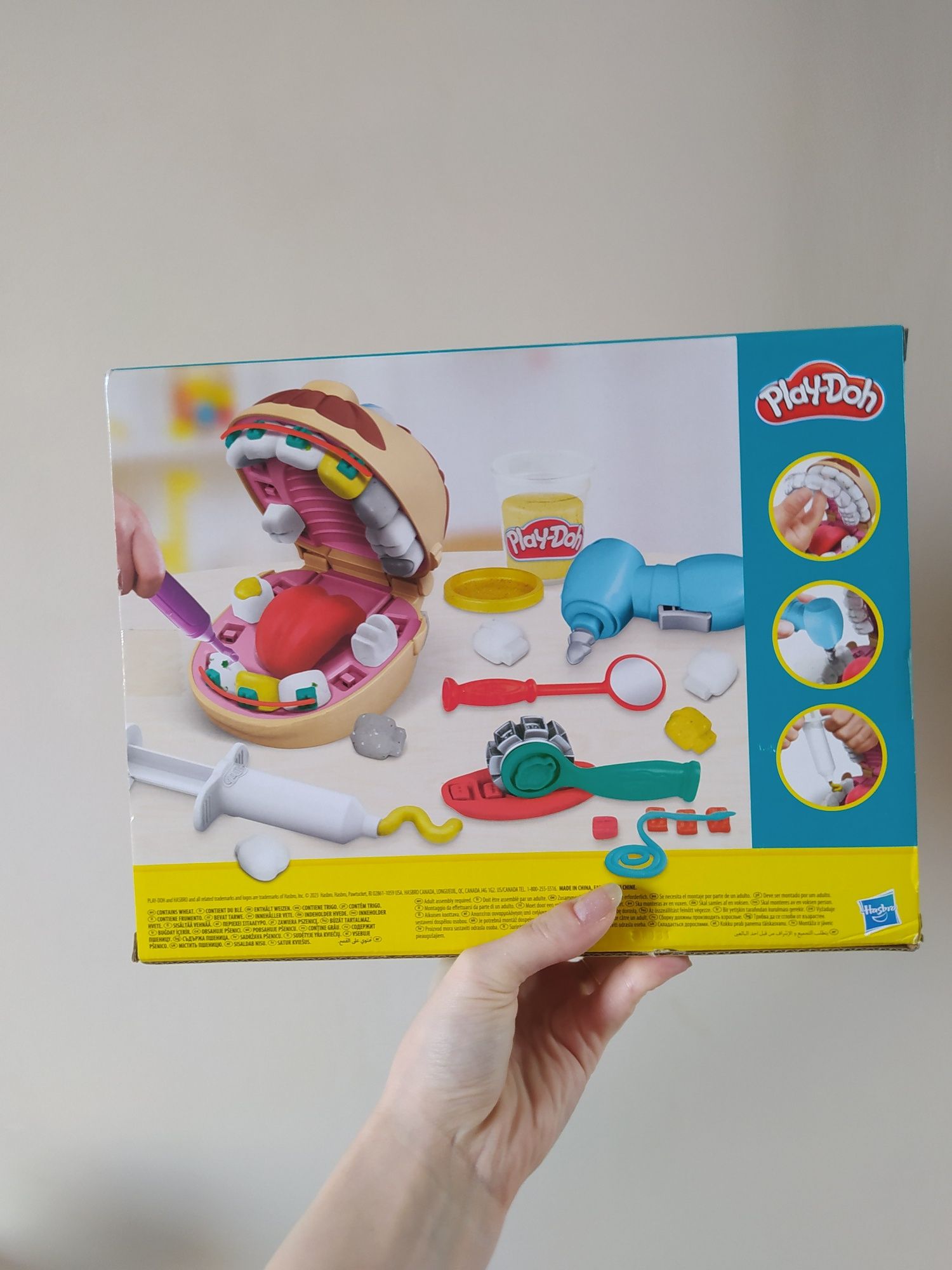 Kultowy kreatywny zestaw Play-Doh dentysta, ciastolina