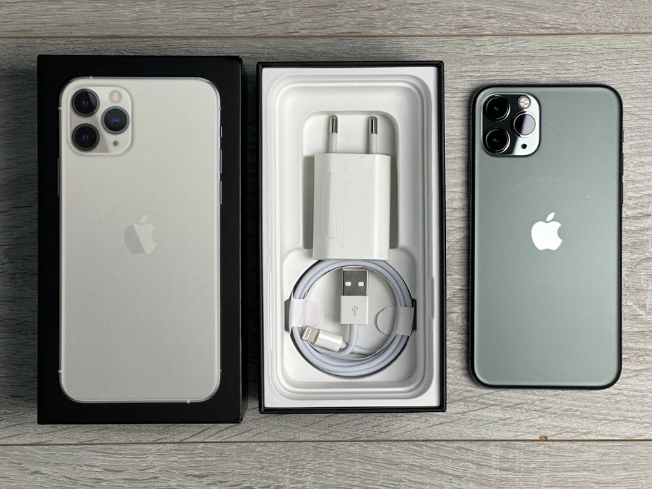 Apple iPhone 11 Pro - 256GB - Midnight Green Neverlock 100% АКУМ