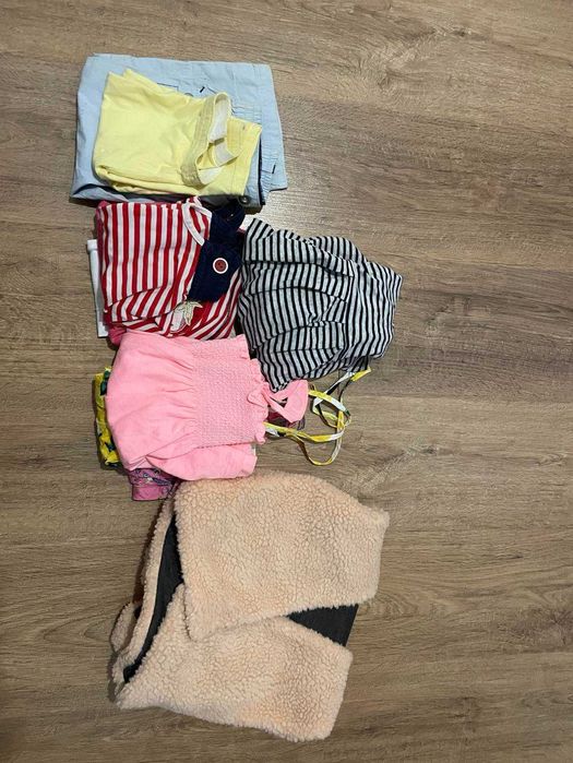 paczka ubranek dla dziewczynki rozmiar 74-80