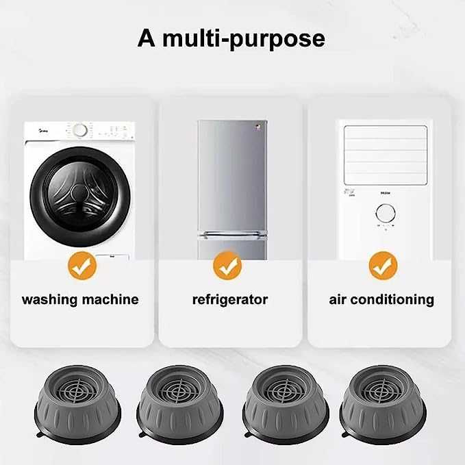 4 suportes apoios anti-vibração maquina lavar, novos