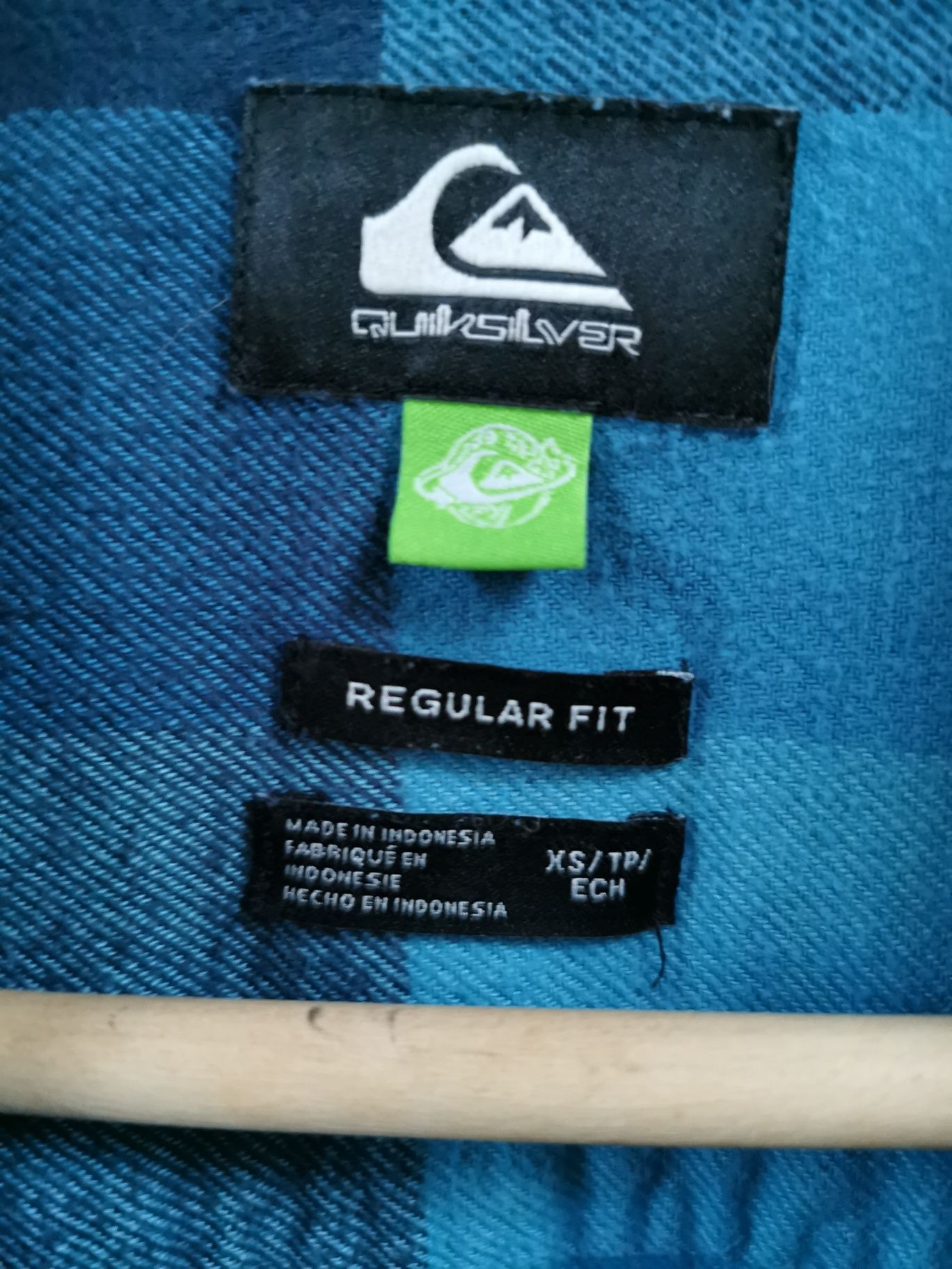 Męska koszula Quiksilver XS + czarne spodnie H&M r. 164 cm
