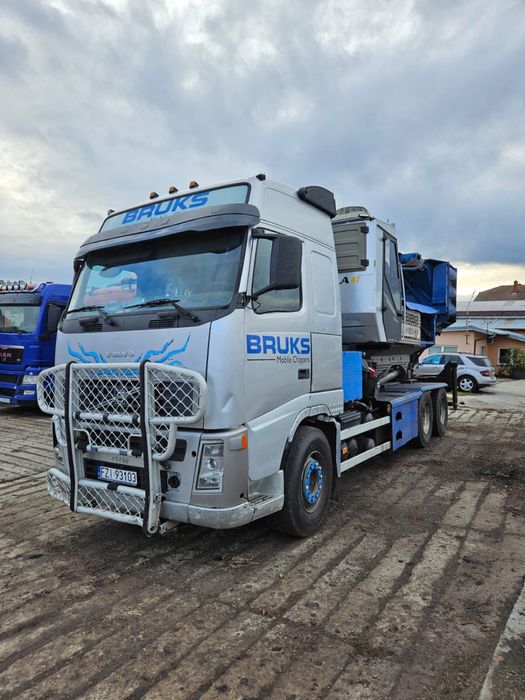 Volvo 500KM z rębakiem Bruks 450KM, FH12 6x4, Kesla,r.2002, sprawny