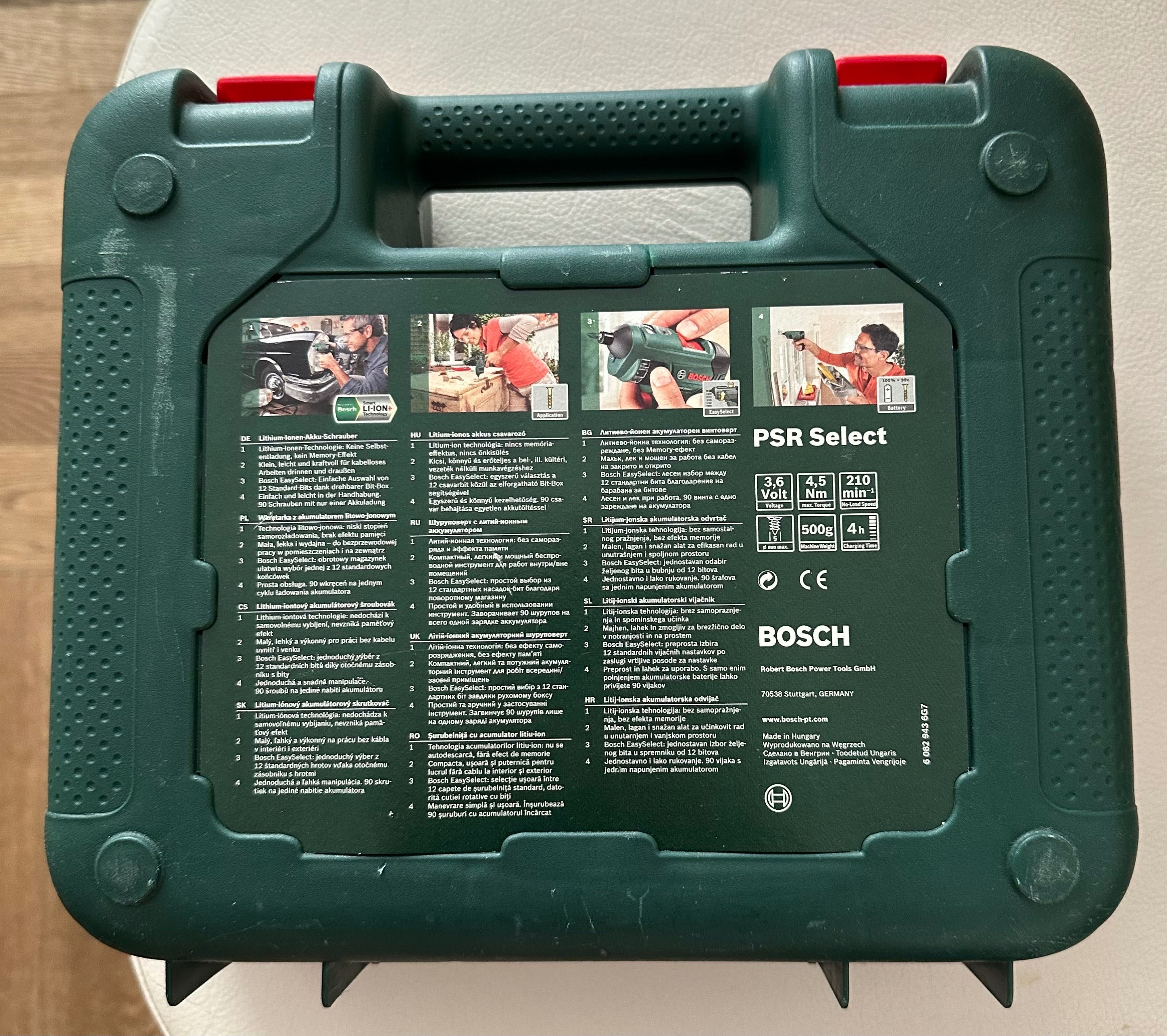 Wkrętarka Akumulatorowa BOSCH PSR SELECT – USZKODZONA (nie ładuje się)