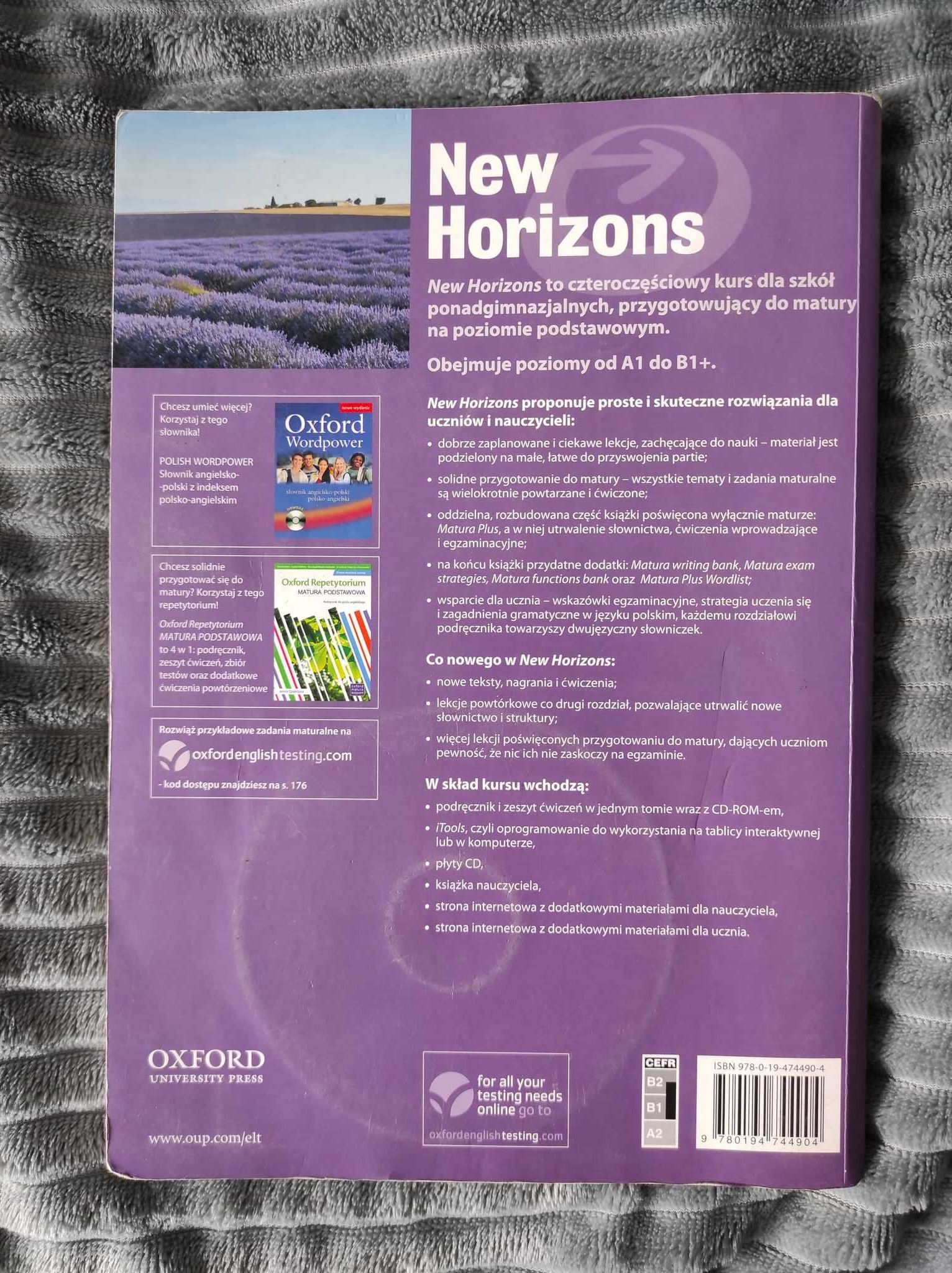 Podręcznik New Horizons student's book and workbook 4