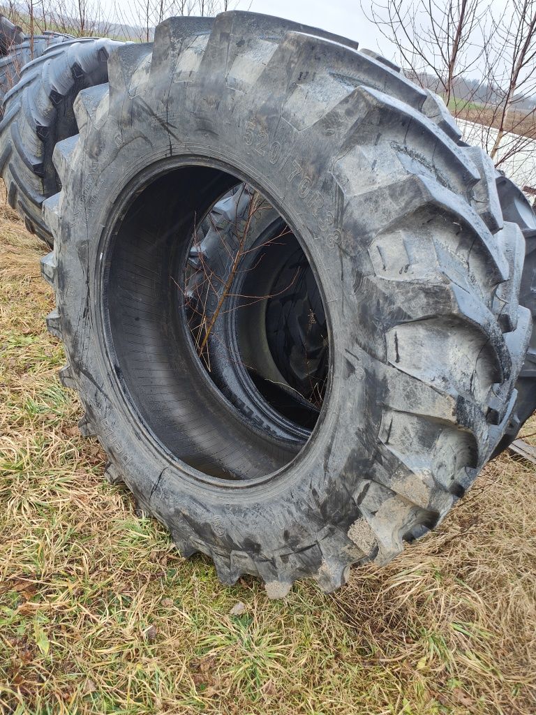 Para opony jak nowe wzmocnione 520/70 R38 zachodnie (460/85) para