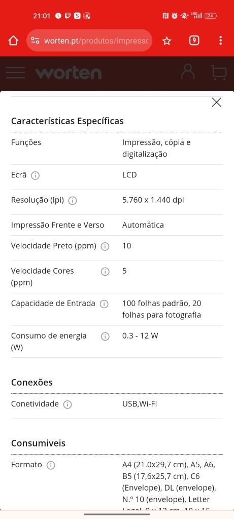 Impressora EPSON