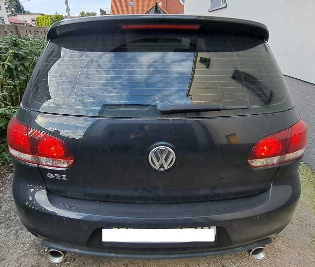 tłumik przelot wydech VW Golf 5 6 GTi 102mm