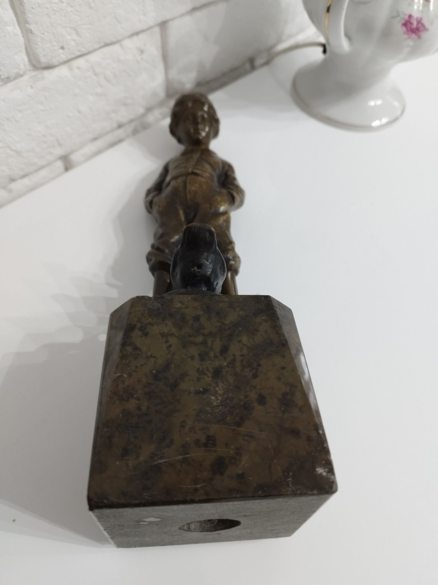 Stara figurka z brązu Felling Schmidt
