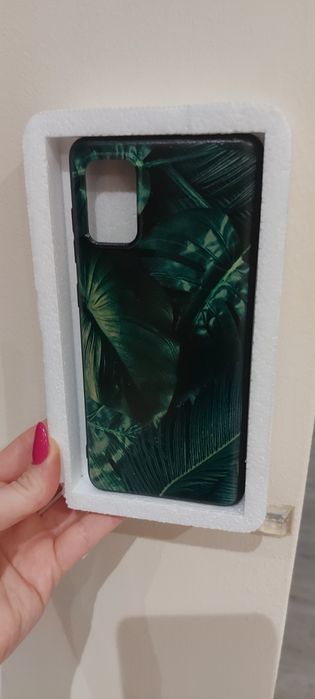 Etui futerał case ochrona telefonu Samsung a71 wzór liście dżungla