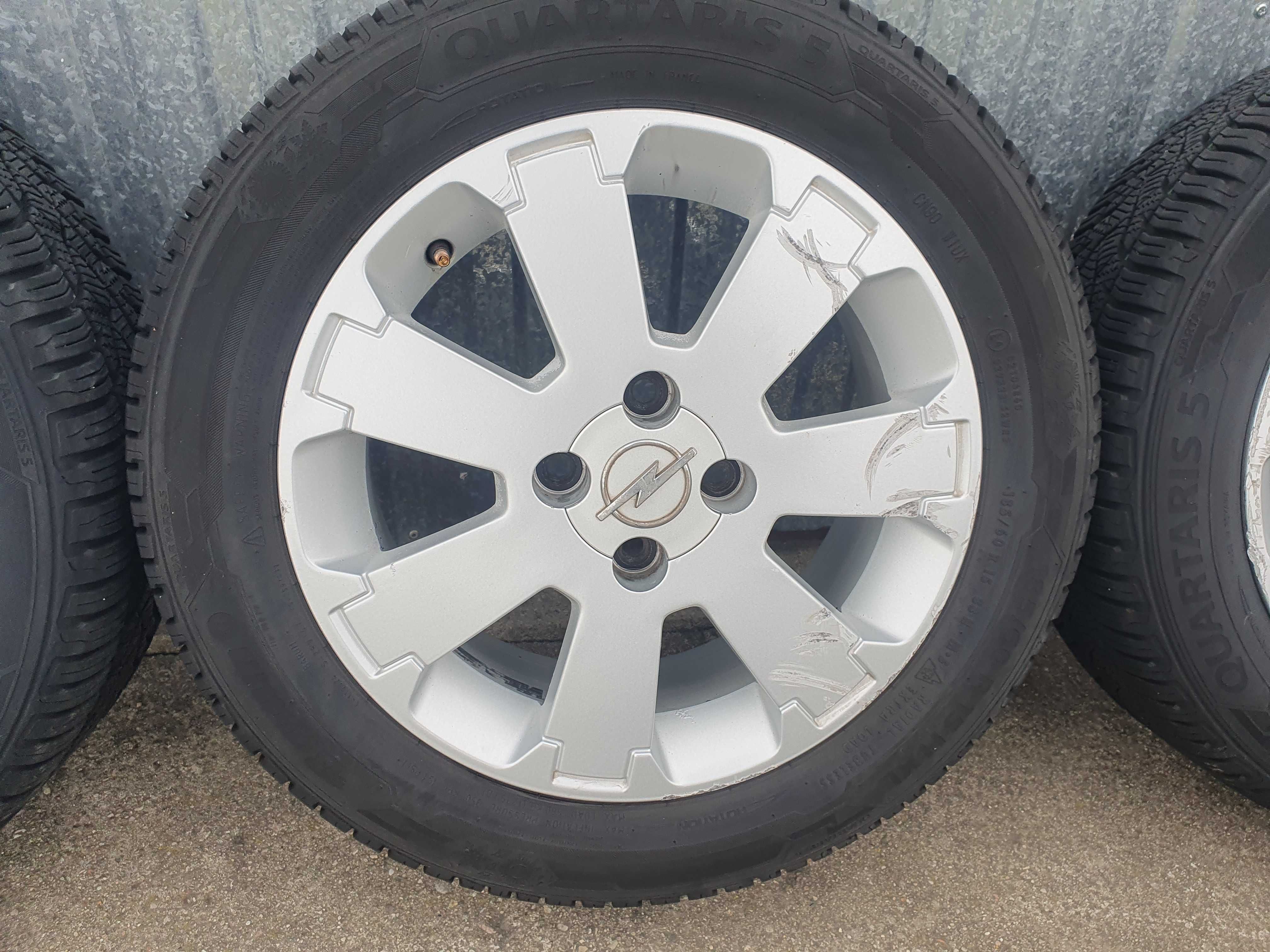 Koła felgi alufelgi Opel Meriva 15 cali 4x100 opony 185/60/15 kpl