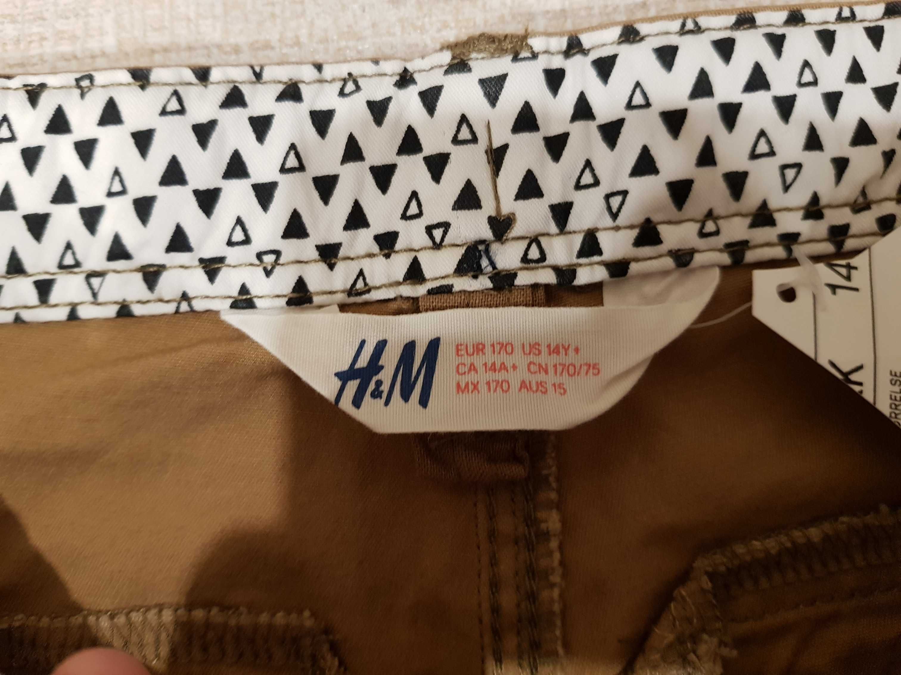 nowe spodnie rurki a'la jeans H&M 170