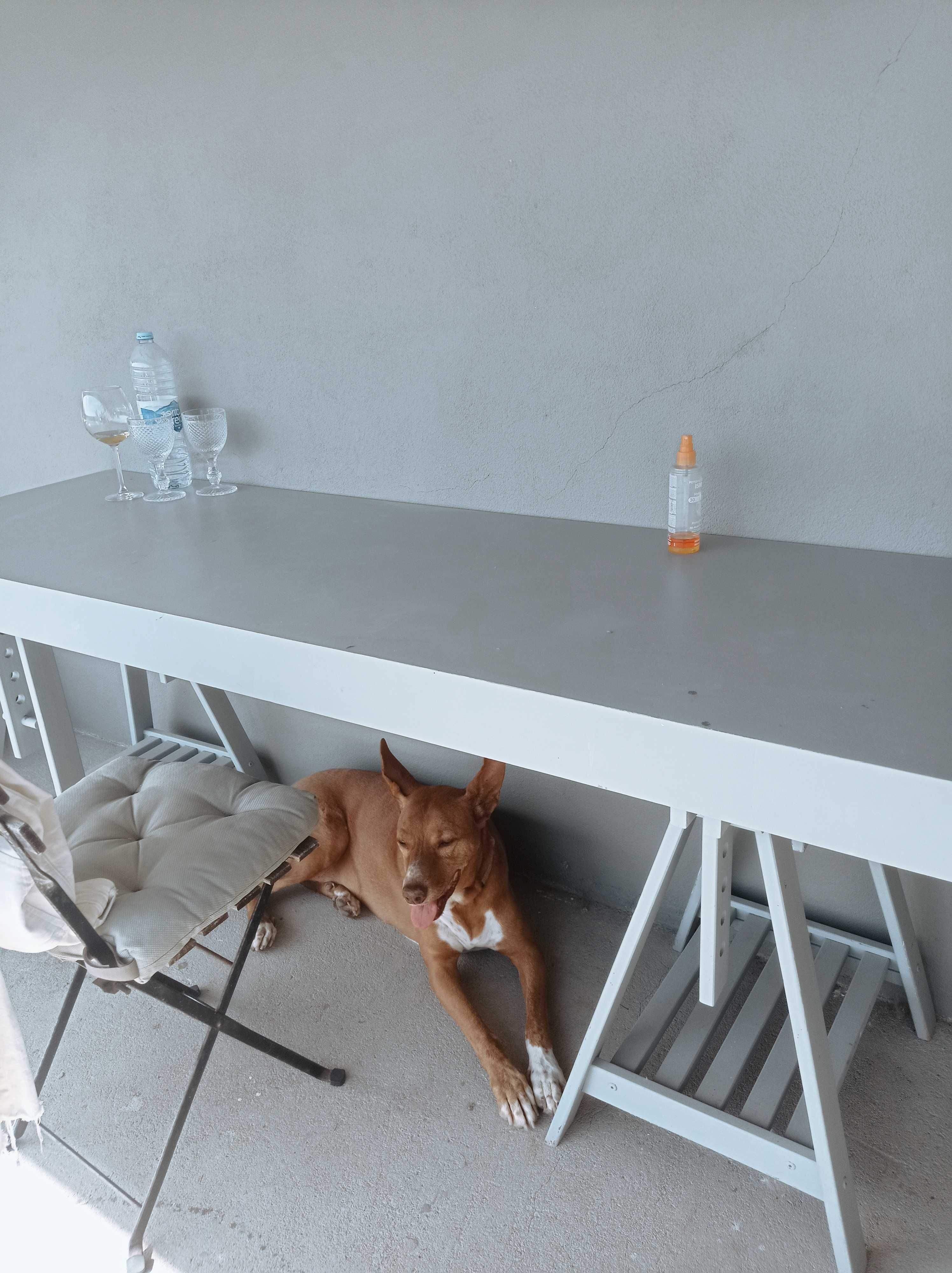 Mesa cinzenta Ikea