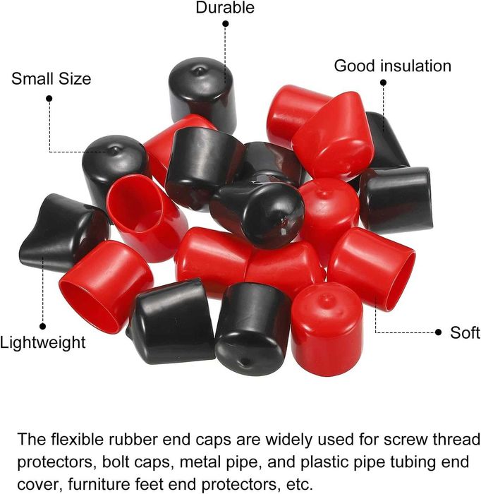 Zaślepki gumowe 30szt 38mm winylowe do śrub nóżek meblowych NOWE s314