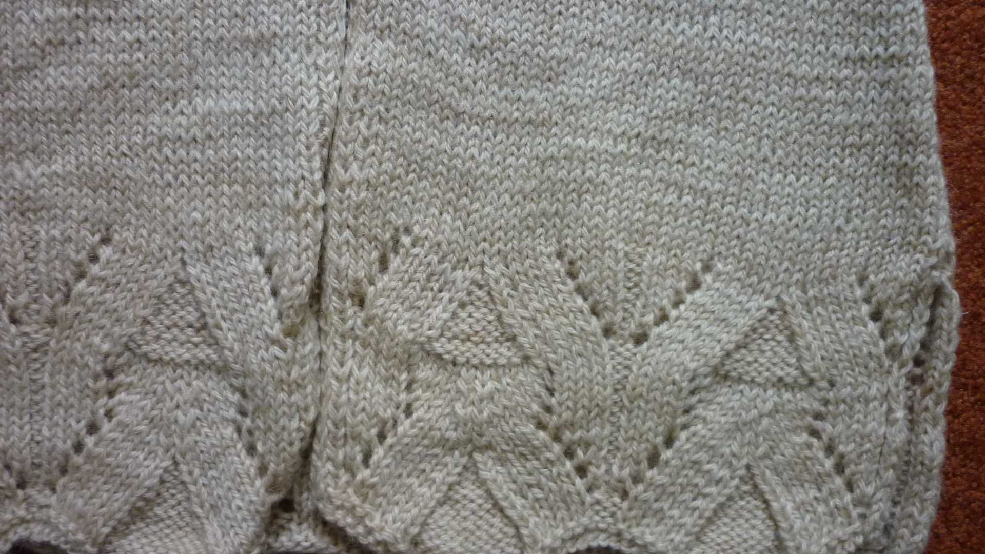 sweter  rozpinany damski robiony na drutach