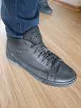 Buty na jesień KAZAR, czarne, rozpinane na suwak, za kostkę